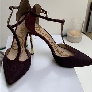 Sam Edelman burgundy Smithfield heels